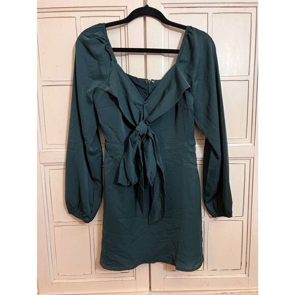 NWT Le Lis size small dark green dress - Picture 2 of 4